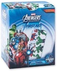 img 1 attached to 🦸 Superhero themed Bandages - Captain America & Iron Man - 100 pcs