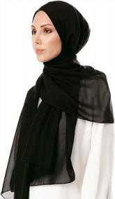 img 1 attached to Stylish & Lightweight Lace Printed Scarves For Women - GERINLY Fashion Wrap Scarfs