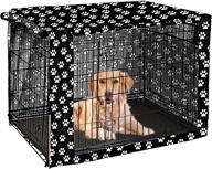 pethiy dog crate cover - durable polyester pet kennel cover - universal fit for wire dog crate - suitable for most 36 inch dog crates - cover only - black - 36 inches логотип