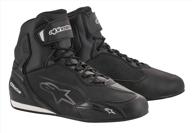 alpinestars faster shoes black numeric_11 motorcycle & powersports logo