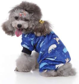 img 3 attached to Pajamas Flannel Pattern Jumpsuits Chihuahua