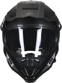 img 2 attached to High-performing TRIANGLE Motorcycle Modular Full Face Helmet Off-Road Sport ATV Motocross Dirt Bike Dual Visor: DOT Approved