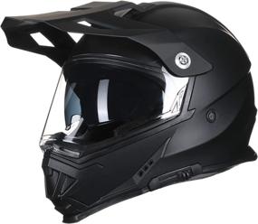 img 4 attached to High-performing TRIANGLE Motorcycle Modular Full Face Helmet Off-Road Sport ATV Motocross Dirt Bike Dual Visor: DOT Approved