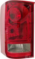 🚦 reliable lh tail light assembly for 2009-2015 honda pilot - ho2800174 - includes bulbs логотип