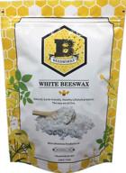 100% чистые пчелиные восковые гранулы белого цвета - мешок 1 фунт. логотип