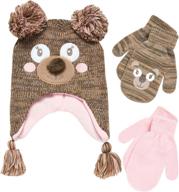 🧤 keep your little one warm with abg accessories critter mittens: toddler girls' cold weather essential! логотип