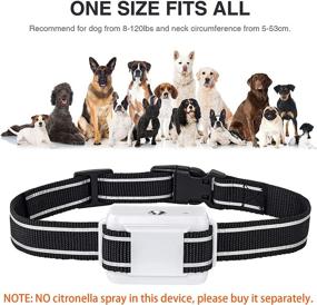 img 3 attached to 🐶 Citronella Bark Collar: Automatic Spray Dog Collars for Barking with Adjustable Sensitivity, Rechargeable & Waterproof Training Collar for Small, Medium, Large Dogs, 2 Colored Straps