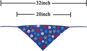 img 1 attached to KZHAREEN Bandana Reversible Triangle Accessories Dogs : Apparel & Accessories
