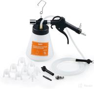 🔧 orion motor tech 1l vacuum brake bleeder with 8 master cylinder adapters - efficient one-man brake bleeding tool kit logo