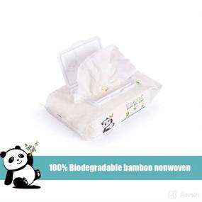 img 2 attached to 👶 ЭКО БУМ Органические бамбуковые вискозные неароматизированные влажные салфетки для младенцев - 540 штук, идеально для нежной кожи новорожденных.