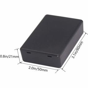 img 3 attached to Zulkit 5Pcs Black ABS Plastic Project Box - Идеально подходит для электрических и силовых соединений (80 X 50 X 21 мм)