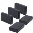 zulkit 5pcs black abs plastic project boxes - ideal for electrical and power junctions (80 x 50 x 21 mm) logo