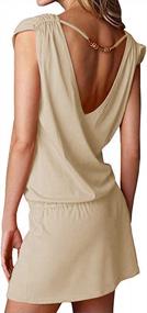 img 3 attached to Hount Women'S Deep V-Neck Beach Cover Up Dress: Stylish And Versatile For The Summer