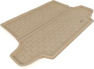 3d maxpider cargo custom fit all-weather floor mat for select nissan xterra models - kagu rubber (tan) logo