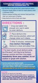 img 2 attached to Efferdent Anti Bacterial Denture Cleanser Tablets Oral Care for Denture Care
