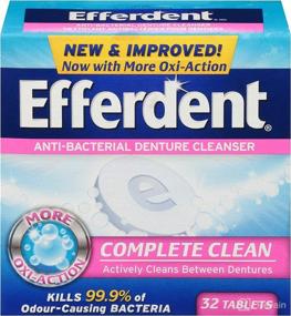 img 4 attached to Efferdent Anti Bacterial Denture Cleanser Tablets Oral Care for Denture Care