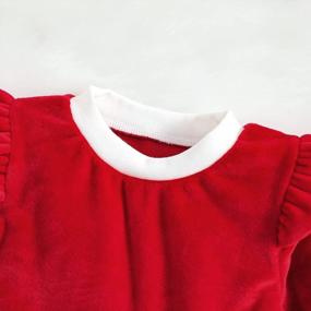 img 1 attached to Очаровательное рождественское платье для девочки с праздничной юбкой-пачкой из тюля и длинными рукавами для праздничного образа принцессы