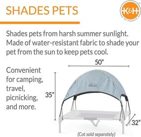 img 3 attached to 🐶 Enhance Comfort and Protection with K&amp;H Pet Products Pet Cot Canopy for Elevated Dog Beds