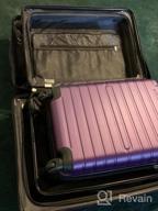 img 1 attached to Purple Merax Expandable Carry On Luggage Set With TSA Lock And Spinner Wheels. review by Amanda Adams