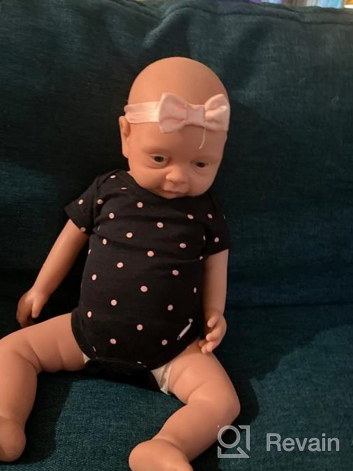 img 1 attached to 👶 Vollence Lifelike Full Body Silicone Baby Doll - 23 inch Realistic Newborn Girl Doll, Non-Vinyl Reborn Baby Doll review by Bradley Stewart