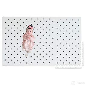 img 4 attached to Extra Large Non-Toxic Baby Foam Playmat | Soft Waterproof and Thick Floor Mat | Expandable Tiles with Edges | Infants, Toddlers, and Kids Tummy Time Mat - 6 x 4 ft