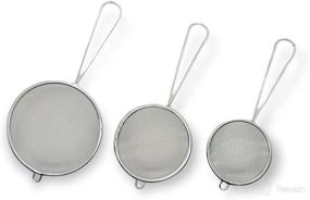 img 3 attached to 3 Piece Multi Purpose Steel Mini Strainer