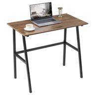 modern 35'' alecono computer desk: perfect for small spaces & writing! logo