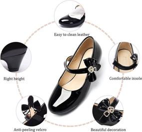 img 3 attached to 👑 ADAMUMU Princess Toddler Wedding Children Girls' Shoes: Elegant Flats