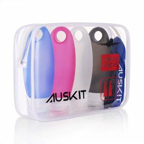 img 3 attached to TSA Approved AusKit Travel Bottles: Leak Proof 3.3 OZ Refillable Silicone Containers With Shower Lanyard For Toiletries