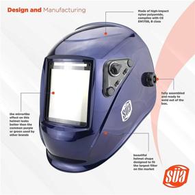 img 3 attached to 🔒 Enhanced Safety: SÜA Welding Helmet with Darkening Photovoltaic Technology