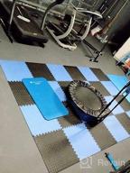 img 1 attached to Gym Flooring Tiles 12/24/48 Pack - Exercise Mats For Home Gym Equipment, Garage Workout Mat Foam Flooring review by John Naidu