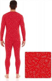 img 3 attached to Stay Warm And Cozy: Men'S Fleece-Lined Thermajohn Long Johns For Extreme Cold Weather