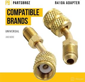 img 3 attached to 🔧 Improved R410A Adapter Replacement Part - Compatible with Mini Split HVAC System - 5/16 Female Quick Couplers to 1/4 Male Flare - Effortless Installation and Operation