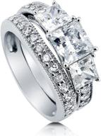 💍 berricle rhodium sterling zirconia engagement jewelry for women, perfect for weddings & engagements logo