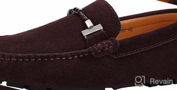 img 1 attached to Yldsgs Loafer Leather Driving Moccasins Men's Shoes and Loafers & Slip-Ons review by Alexander Roberson