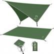 lightweight waterproof grassman tent footprint with carrying bag - perfect for camping, hiking & hammock rain tarp logo