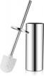 stylish and durable gricol freestanding toilet brush holder with 2 brush heads and long 304 stainless steel handle - perfect for bathroom cleansing logo