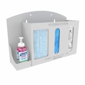 img 4 attached to Versa Products Respiratory Hygiene Sanitation Station USA Made Wall Mounted 4 Compartments PPE Storage Health Care Wall Mount White