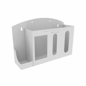 img 2 attached to Versa Products Respiratory Hygiene Sanitation Station USA Made Wall Mounted 4 Compartments PPE Storage Health Care Wall Mount White