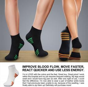 img 3 attached to Boost Performance & Improve Health With CHARMKING Compression Socks For Women & Men - Perfect For Athletic Activities, Pregnancy & More!