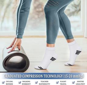 img 2 attached to Повысьте производительность и улучшите здоровье с компрессионными носками CHARMKING для женщин и мужчин - идеально подходит для занятий спортом, беременности и многого другого!