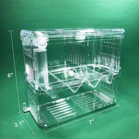 img 1 attached to 🐠 J-star Aquarium Breeder Box: Ideal Separation, Protection, and Incubation for Baby Fish in Your Tank