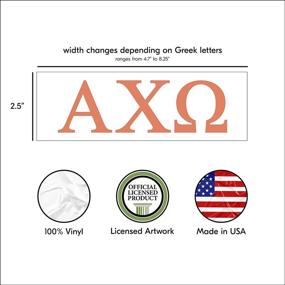 img 3 attached to Pro-Graphx Alpha Chi Omega Greek Sorority Sticker Decal Exterior Accessories
