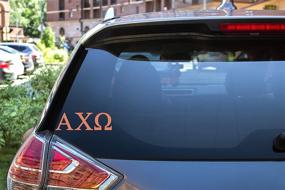 img 2 attached to Pro-Graphx Alpha Chi Omega Greek Sorority Sticker Decal Exterior Accessories