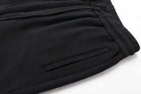 img 2 attached to Chouyatou мужские повседневные спортивные штаны с эластичной талией и утолщенной талией на шнуровке, спортивные штаны для бега по снегу