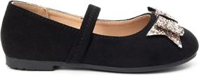 img 3 attached to 👧 Black Girls' Flats - Luffymomo Toddler Little Princess B Shoes