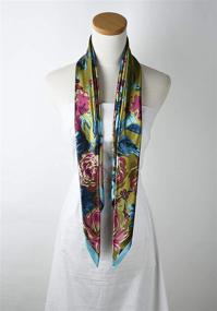 img 1 attached to Square Lightweight Scarfs Sleeping Pattern Women's Accessories : Scarves & Wraps