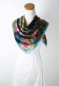 img 2 attached to Square Lightweight Scarfs Sleeping Pattern Women's Accessories : Scarves & Wraps