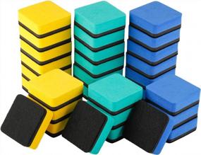 img 2 attached to Efficient Magnetic Whiteboard Erasers - 30 Pack For Classroom, Office Or Home Use - Keep Your Boards Clean!