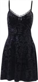 img 1 attached to Vintage Gothic Mini Dress With Draped Lace Bodycon Design - Perfect For Summer And Goth Fashion Enthusiasts